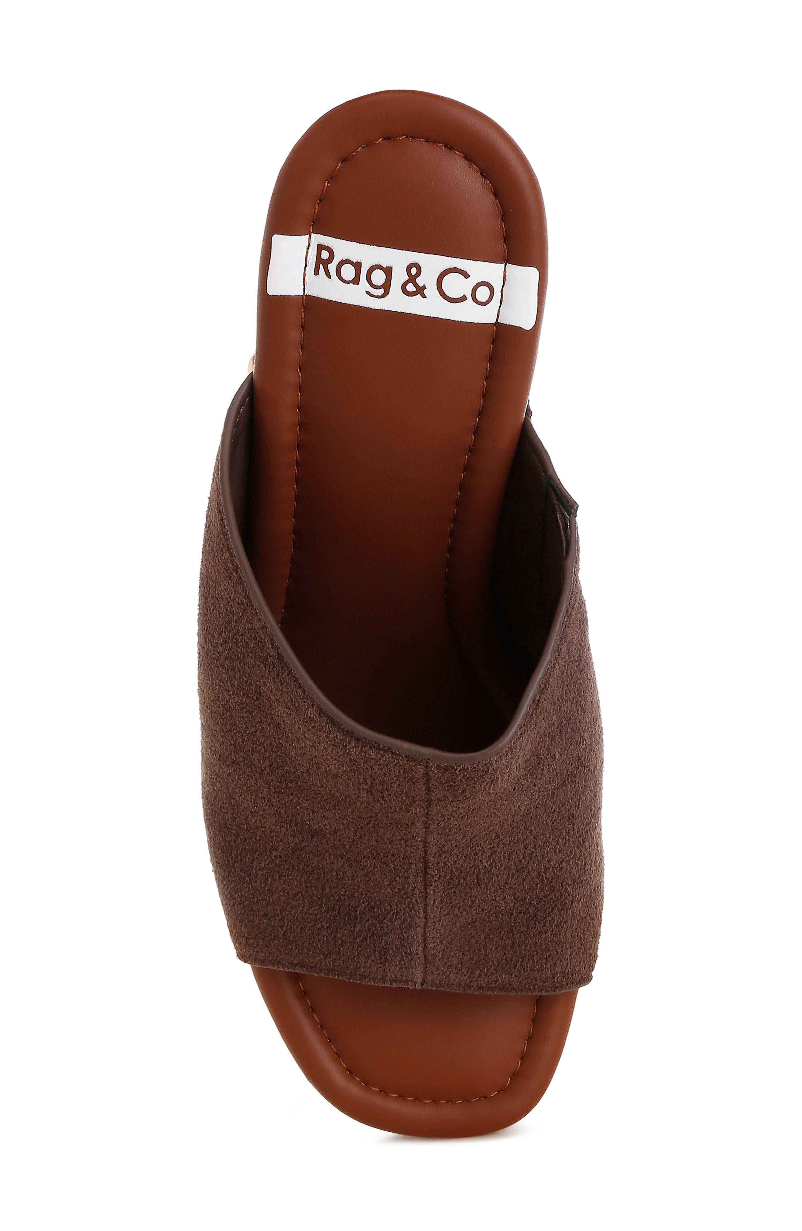 Rag & Co Masaki Platform Sandal, Alternate, color, Brown