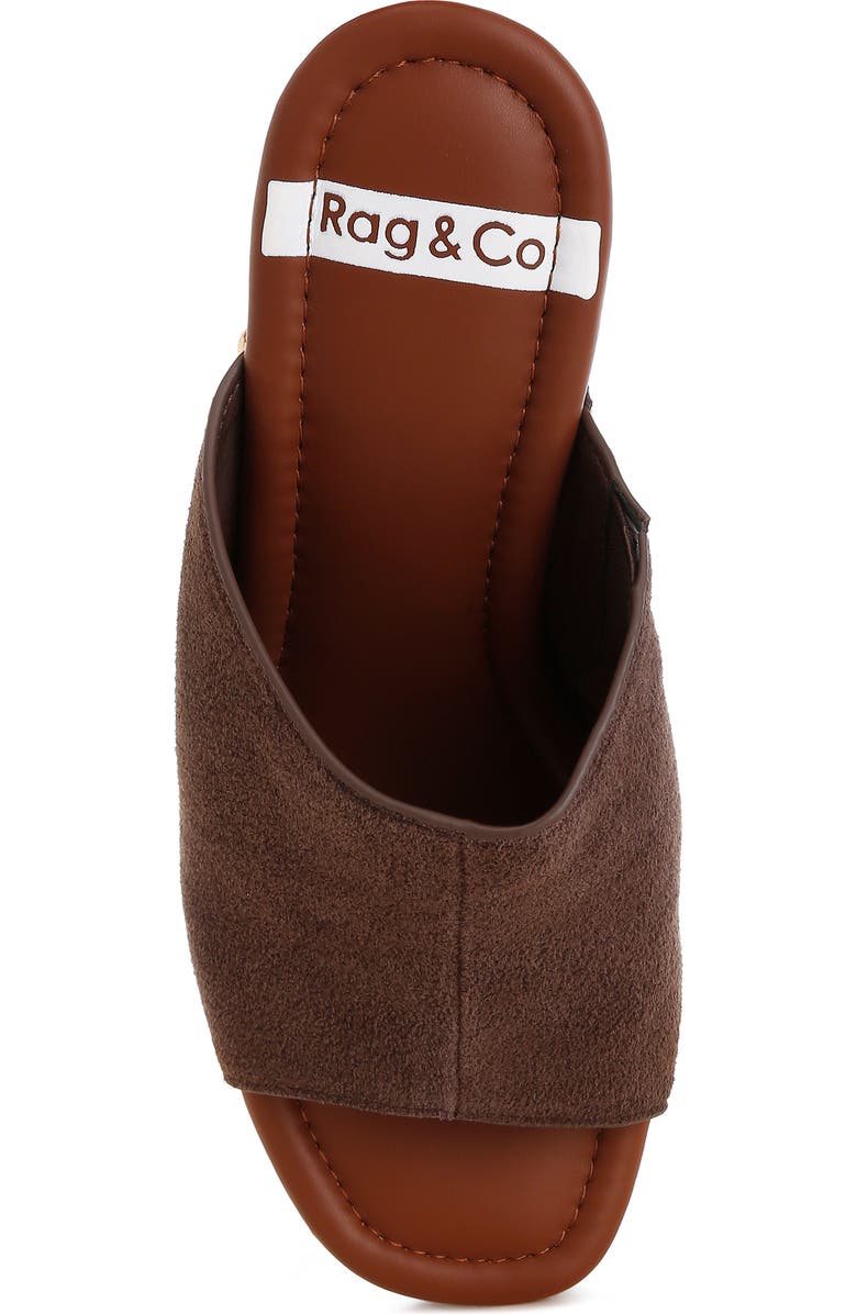 Rag & Co Masaki Platform Sandal, Alternate, color, Brown