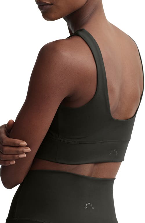 Varley Freesoft Cori Sports Bra In Dark Resin Green