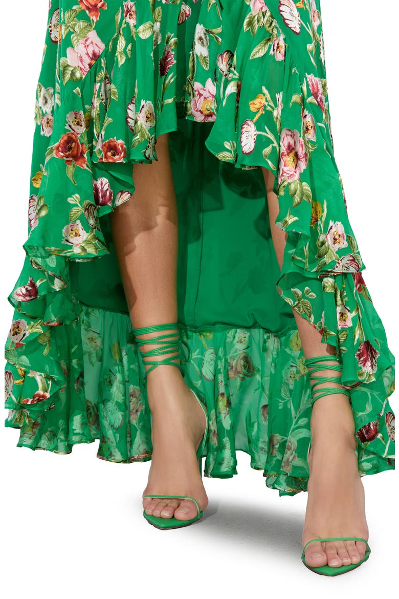 Soraya Asymmetric Maxi Skirt, Alternate, color, HAMPTONS FLORAL
