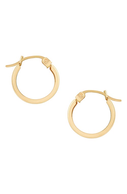 Shop Frankie & Zoe 14k Gold Ribbed Hoop Earrings In Yellow Gold