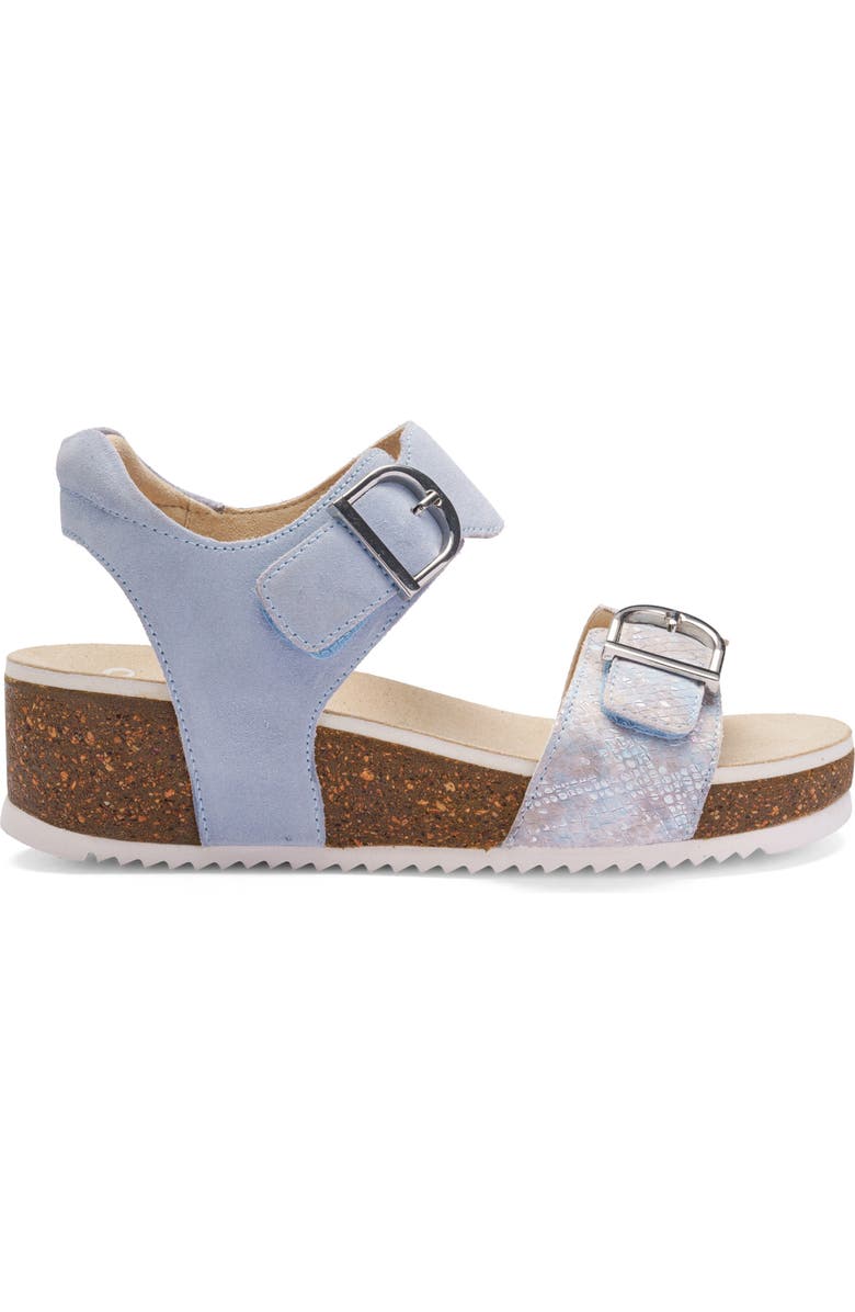 ara Nova Platform Wedge Sandal, Alternate, color, Cielo