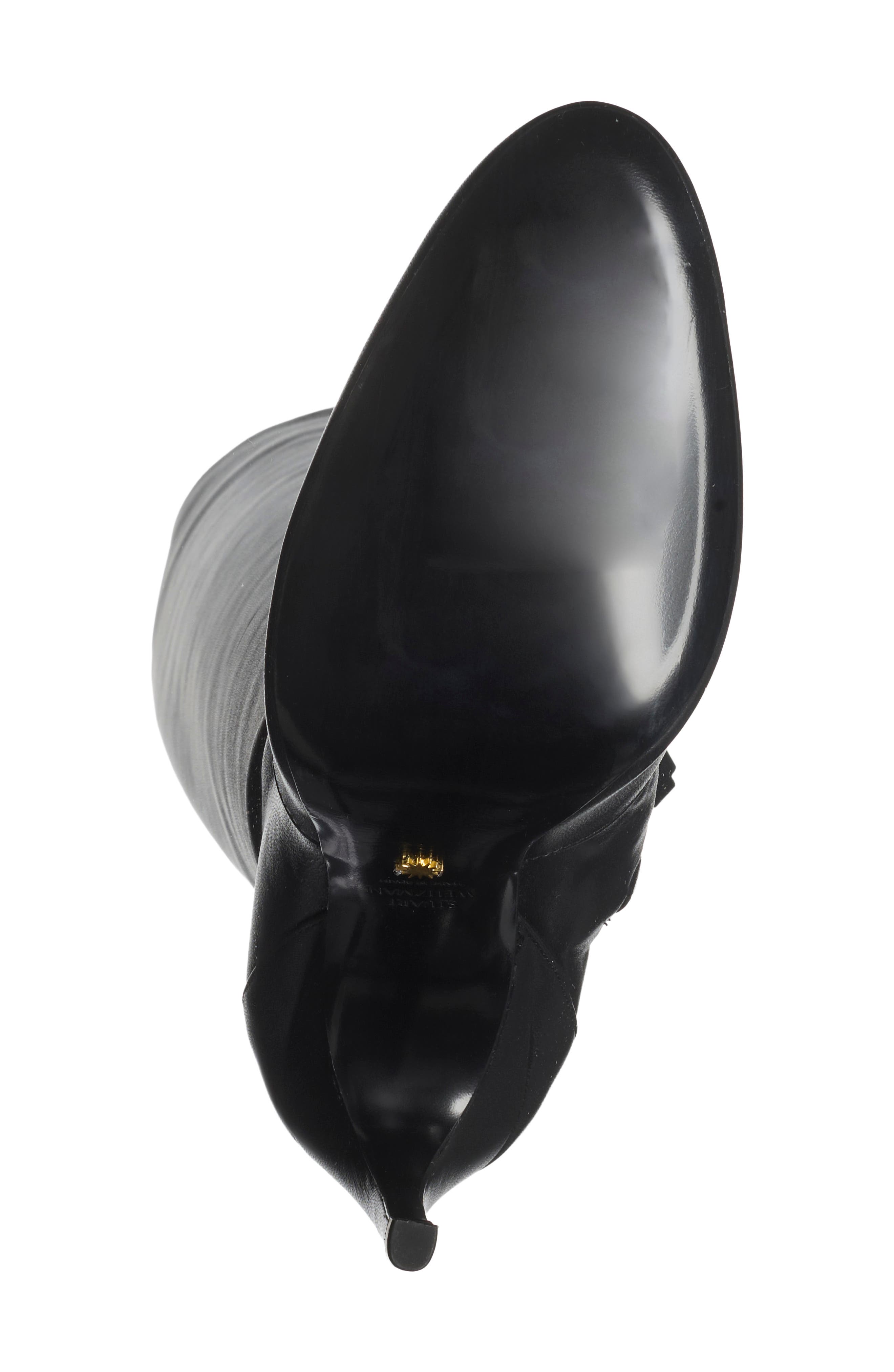 Leather Slouch Boot, Alternate, color, BLACK