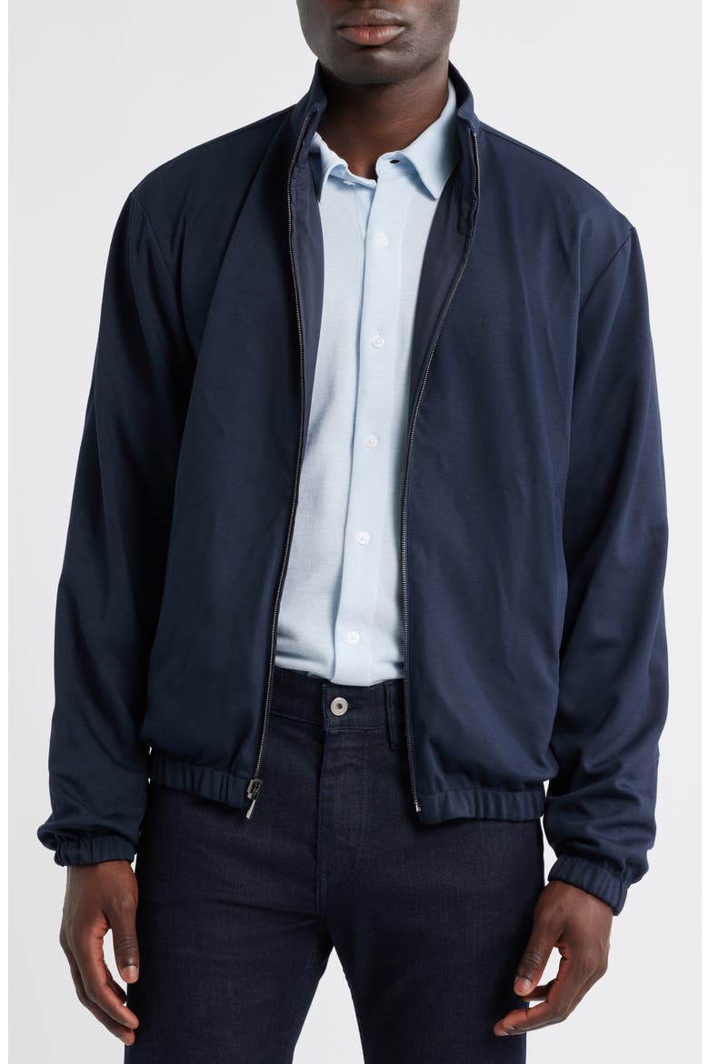 Reversible Soft Touch Blouson Jacket, Alternate, color, NAVY