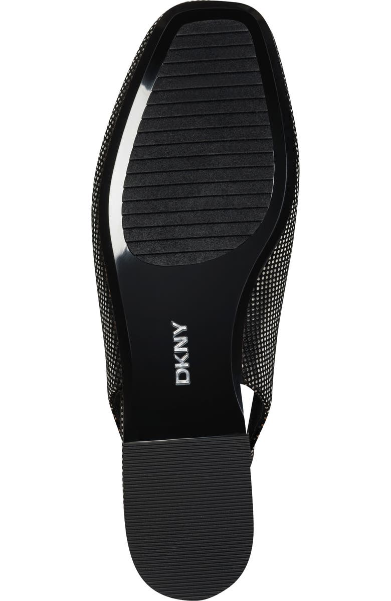 DKNY Darrow Slingback Flat, Alternate, color, Black/Black