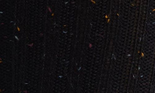Hue Rib Tweed Knee High Socks In Black
