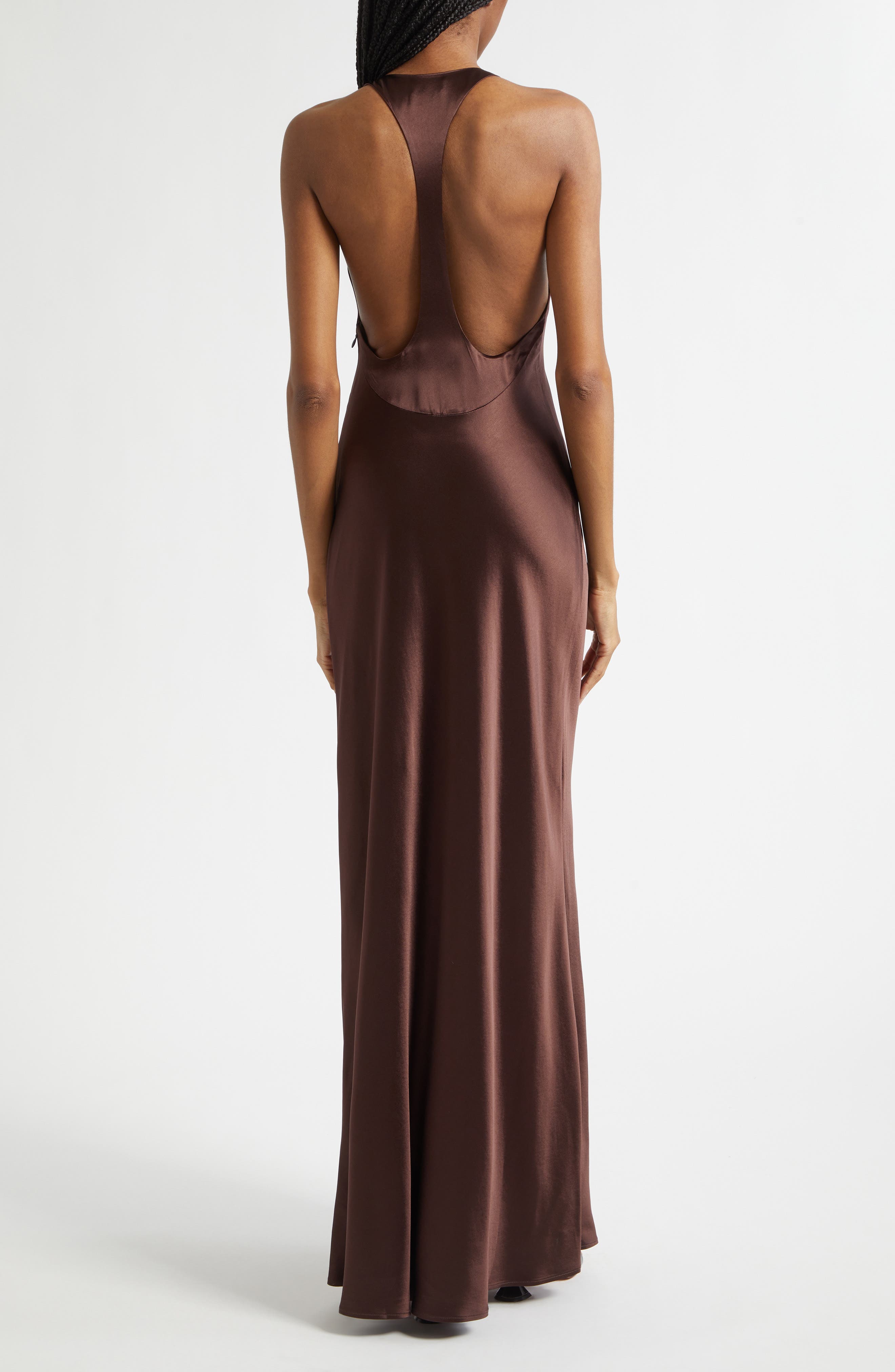 Juanita Racerback Satin Gown - image 2