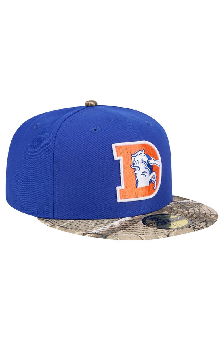 New Era Men's New Era Royal Denver Broncos Active Two-Tone Camo 59FIFTY Fitted Hat, Alternate, color, 
