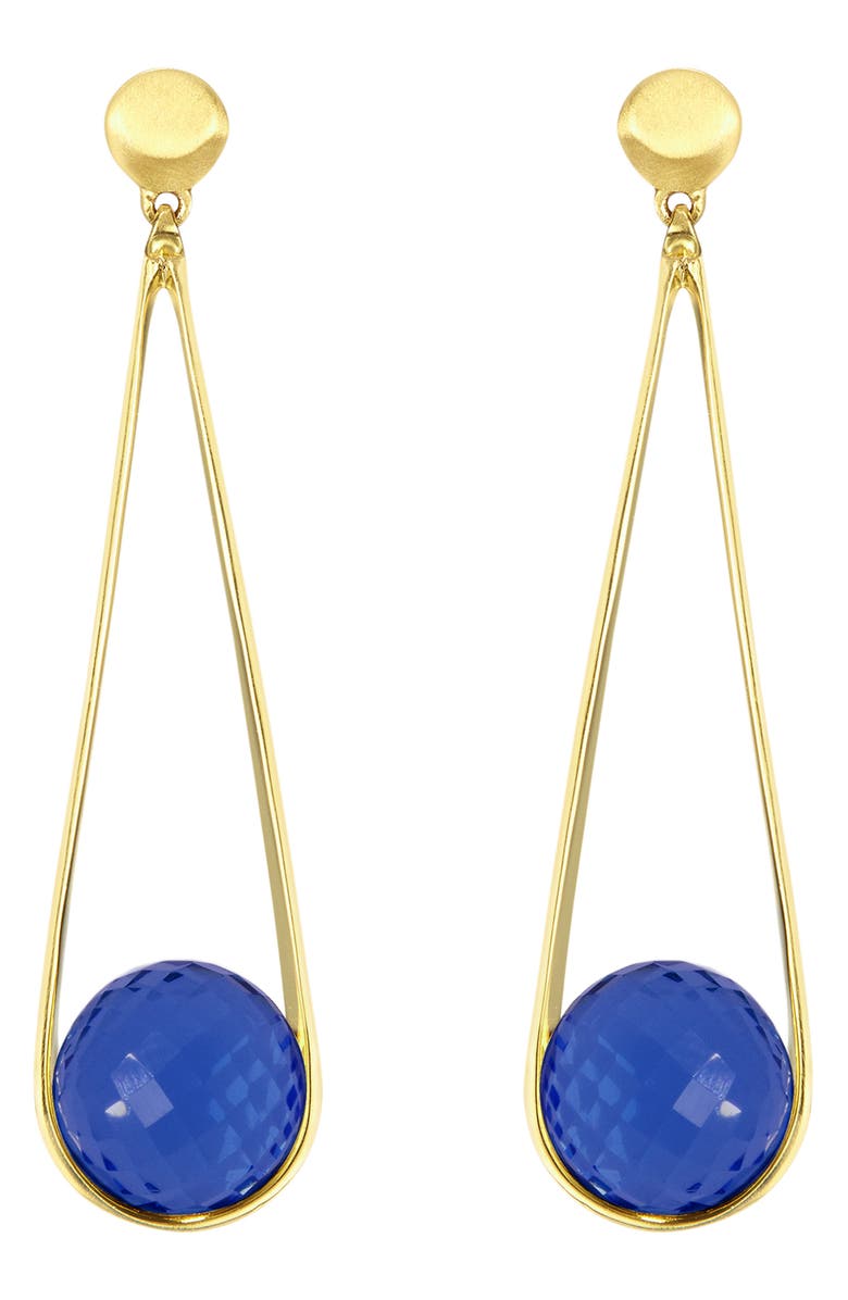 Dean Davidson Ipanema Drop Earrings, Main, color, Midnight Blue/Gold