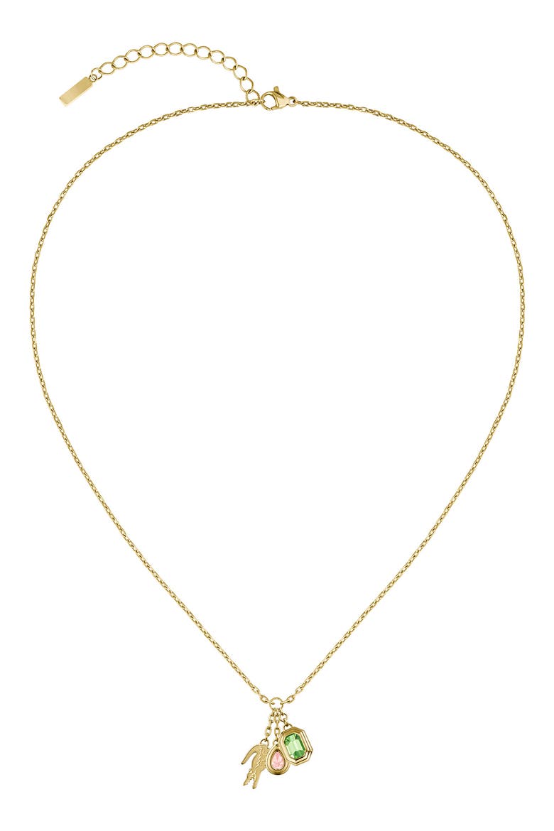 Deva Charm Necklace, Alternate, color, GOLD