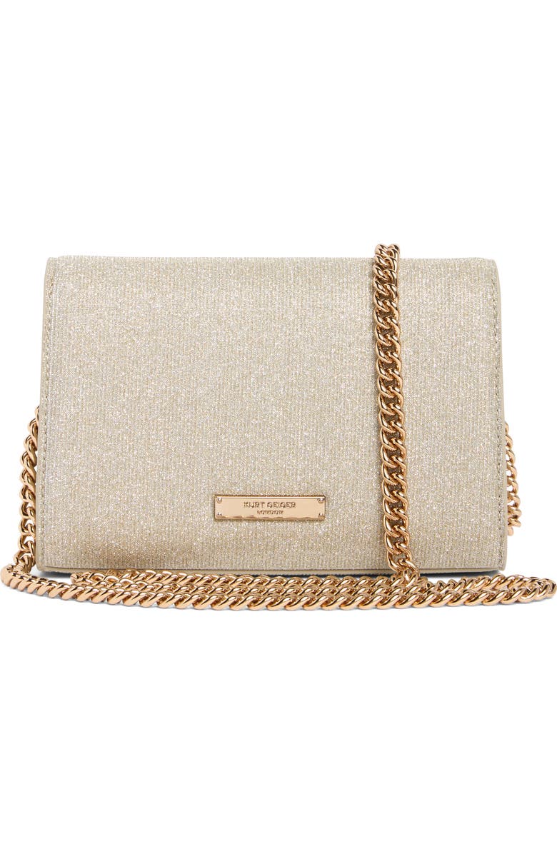 Kurt Geiger London Shimmer Clutch, Alternate, color, Silver