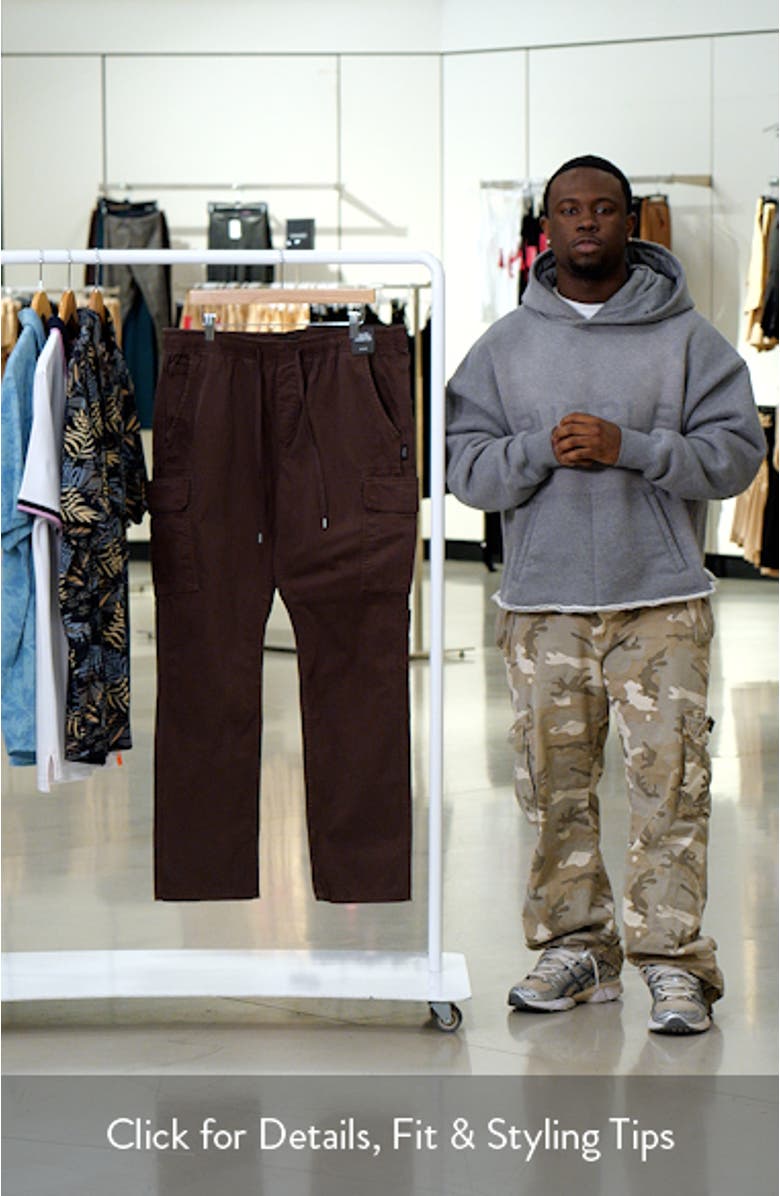 Pull-On Twill Cargo Pants, sales video thumbnail