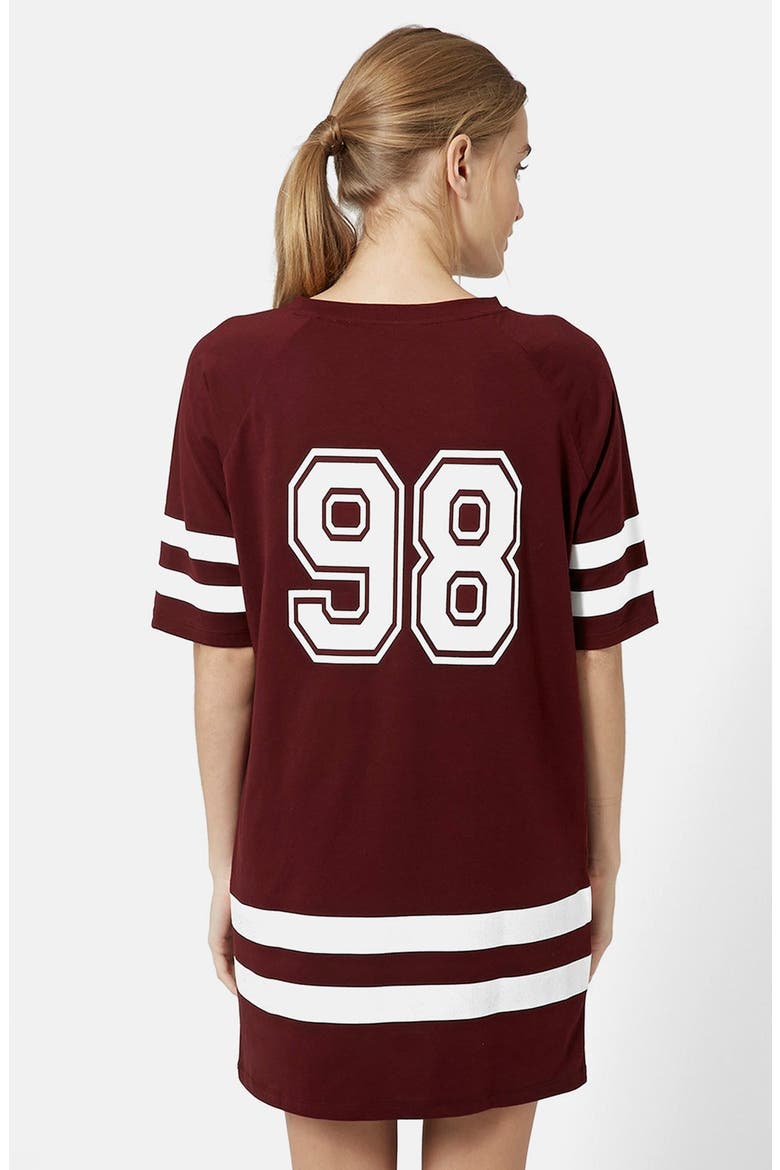 Brunch Club Long Tee, Alternate, color, RED