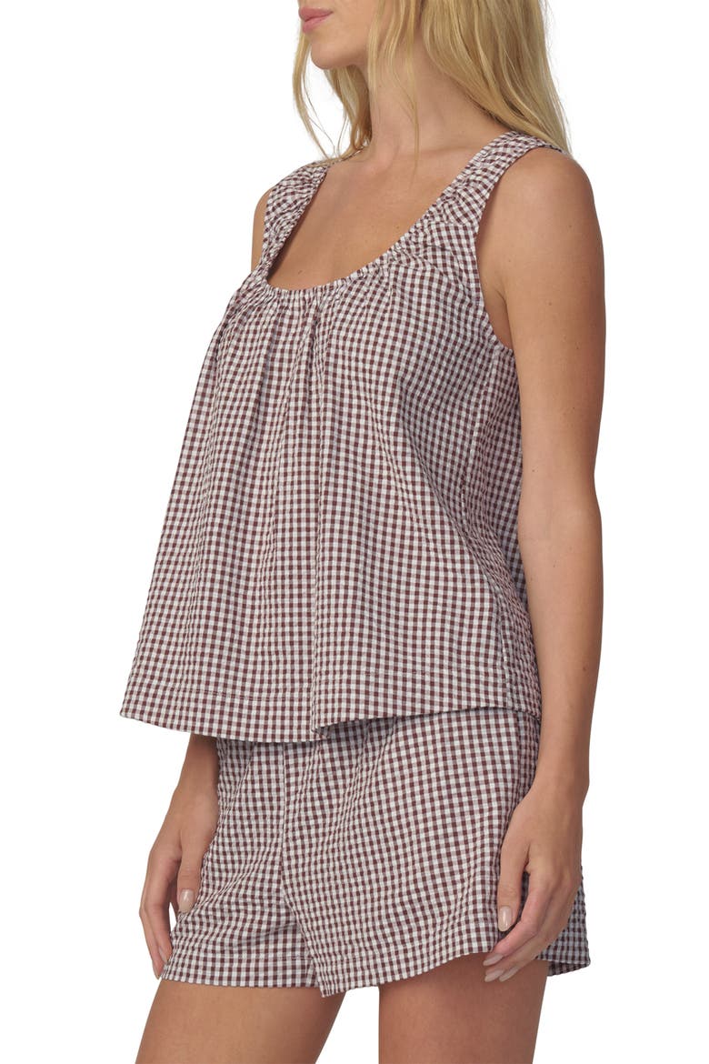 The Ana Sleeveless Top, Alternate, color, MACCHIATO GINGHAM