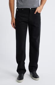 Emporio Armani Black Lyocell & Cotton Twill 5-Pocket Pants