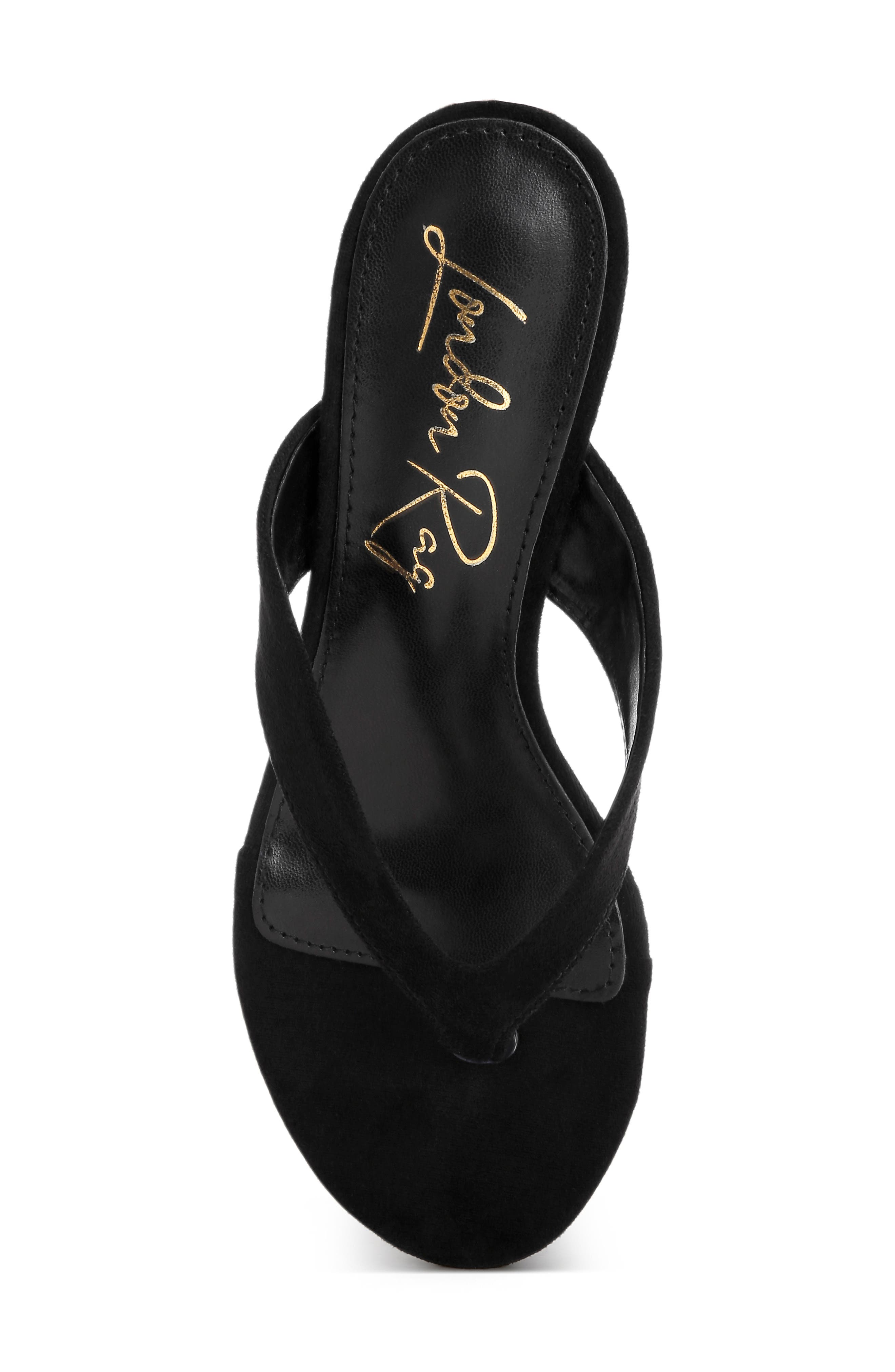 Zabila Wedge Heel Sandal, Alternate, color, BLACK SUEDE
