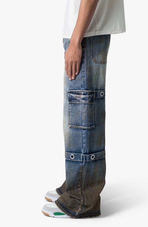 Mnml Void Baggy Grommet Denim Cargo Jeans