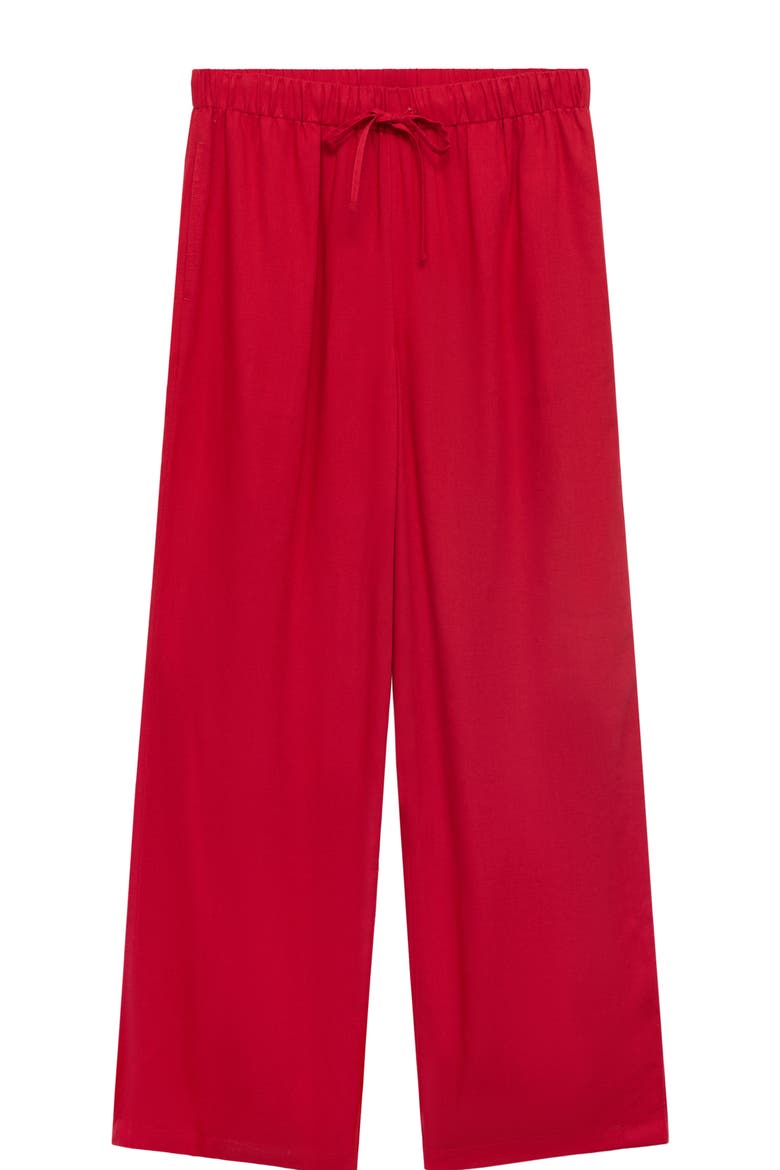 Straight Leg Pull-On Pants, Alternate, color, RED