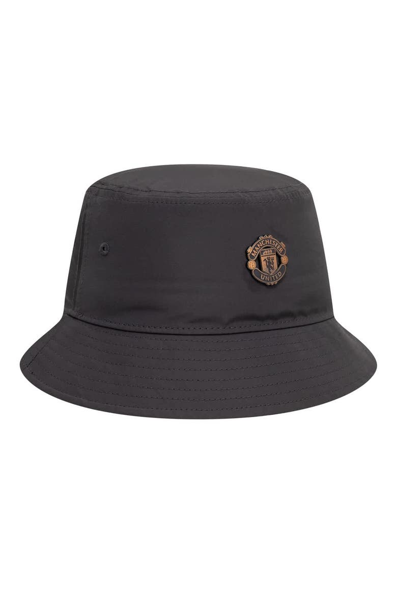 New Era Men's New Era Gray Manchester United Bronze Bucket Hat, Alternate, color,