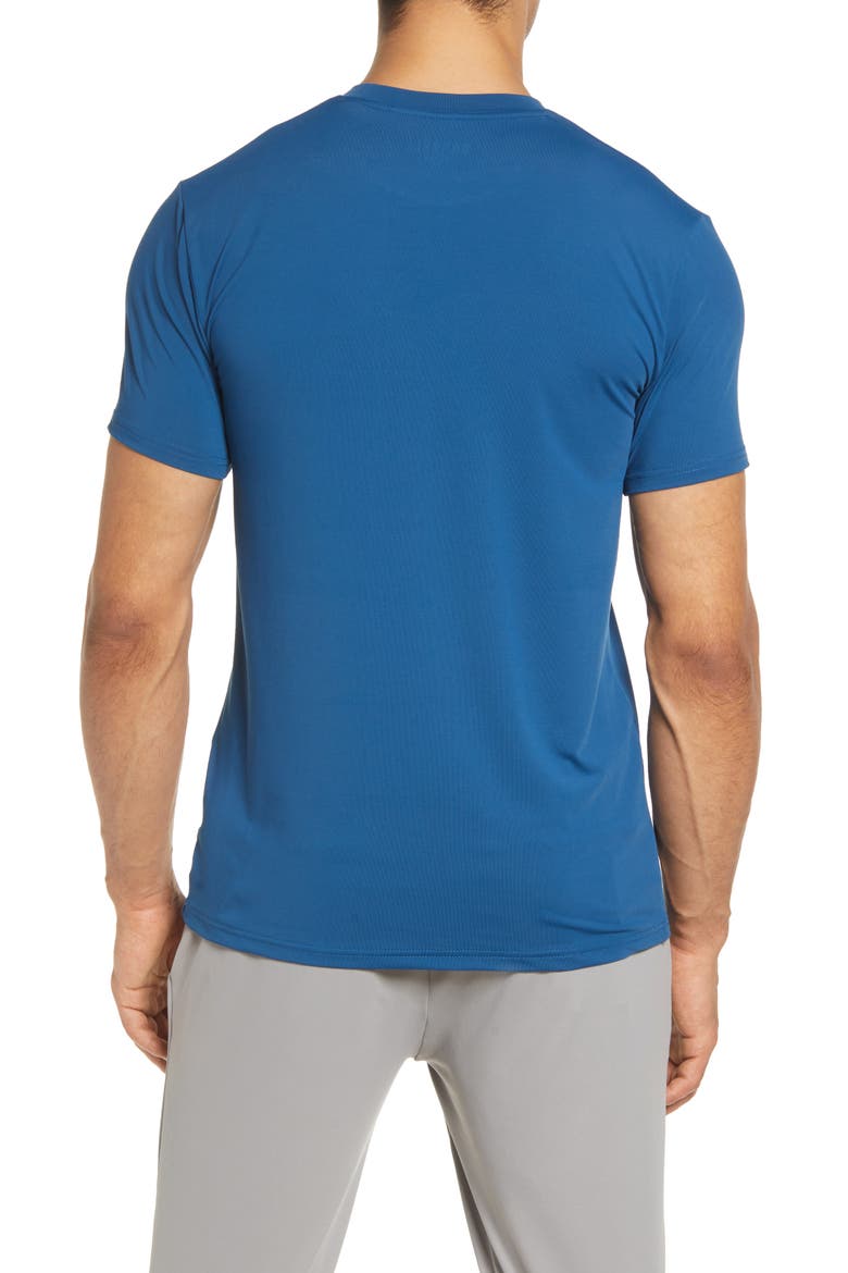 Men's Havok Stretch Crewneck T-Shirt, Alternate, color, COBALT