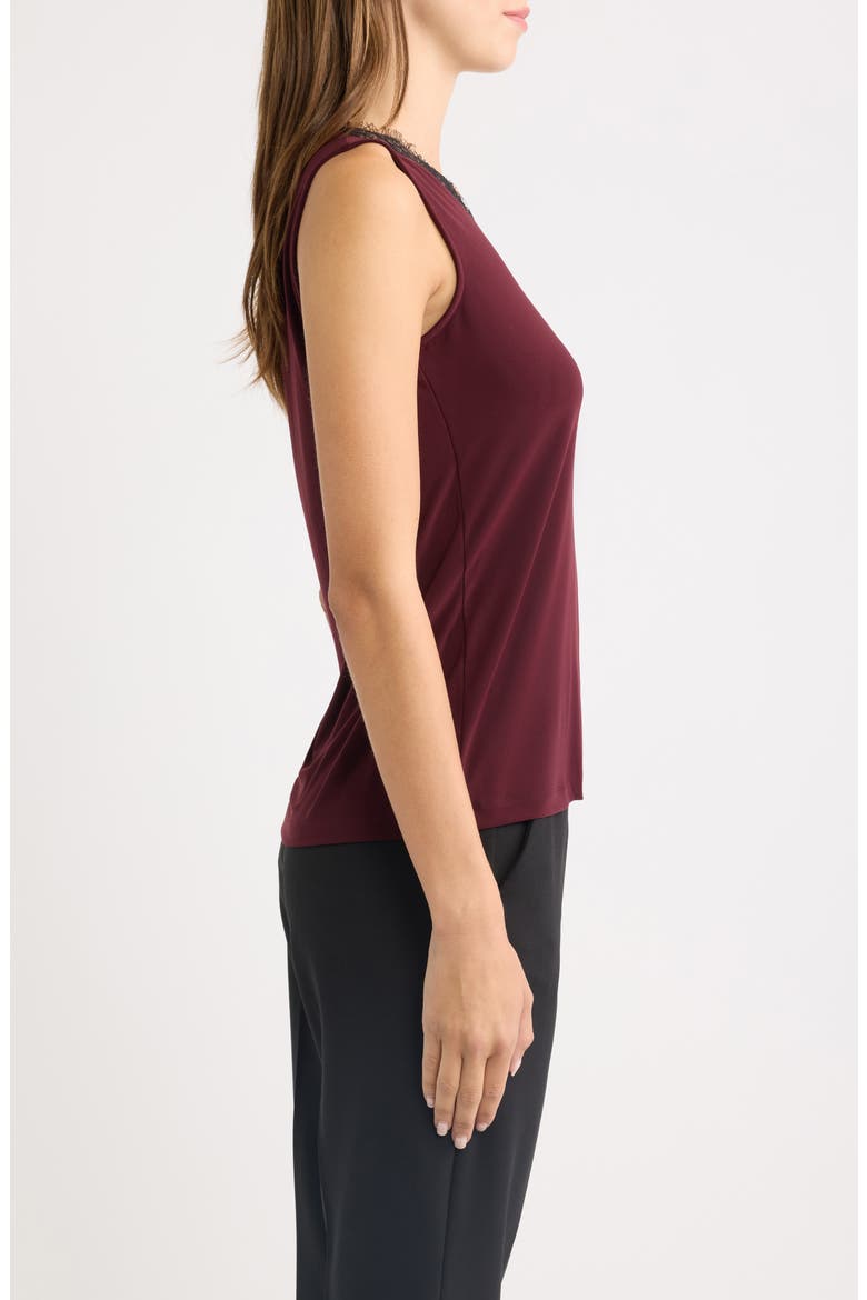 Lace Trim V-Neck Tank, Alternate, color, BAROLO