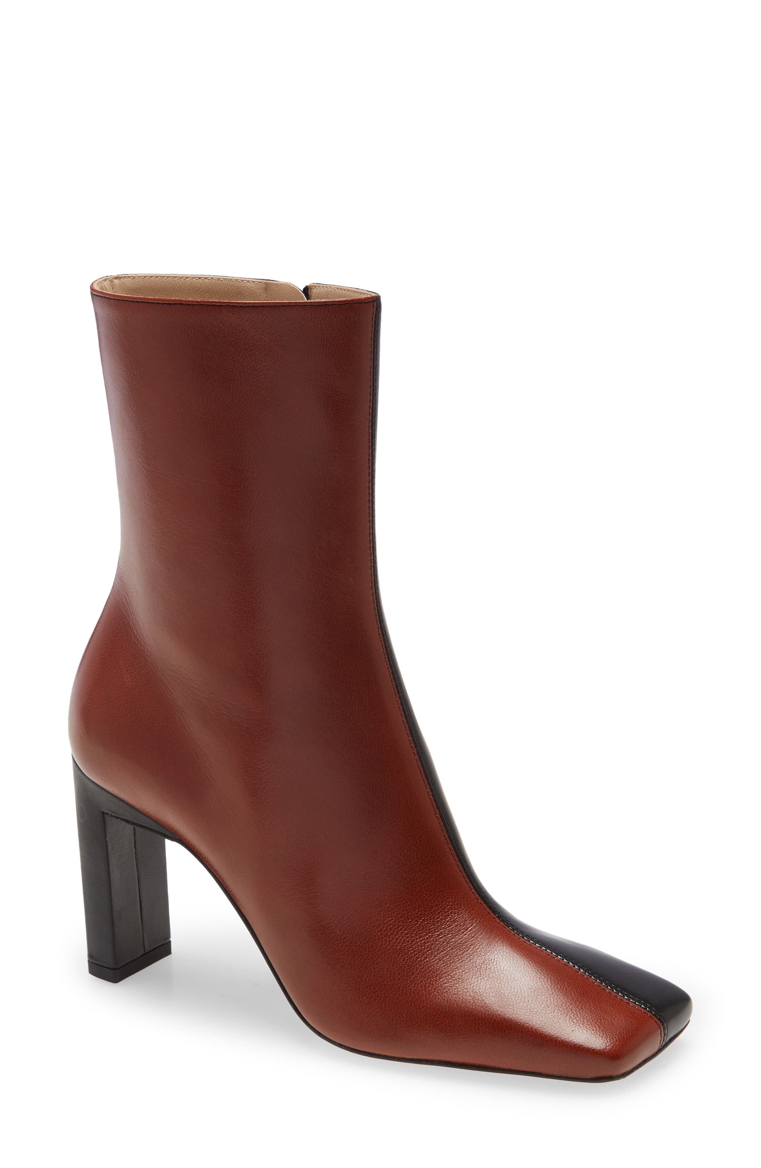 Isa Square Toe Boot, Main, color, TERRA BLACK