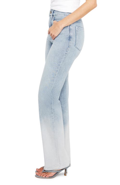 Good American Good Boy High Waist Side Slit Raw Hem Jeans In Indigo665