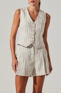 ASTR the Label Kaiko Pinstripe Linen Vest
