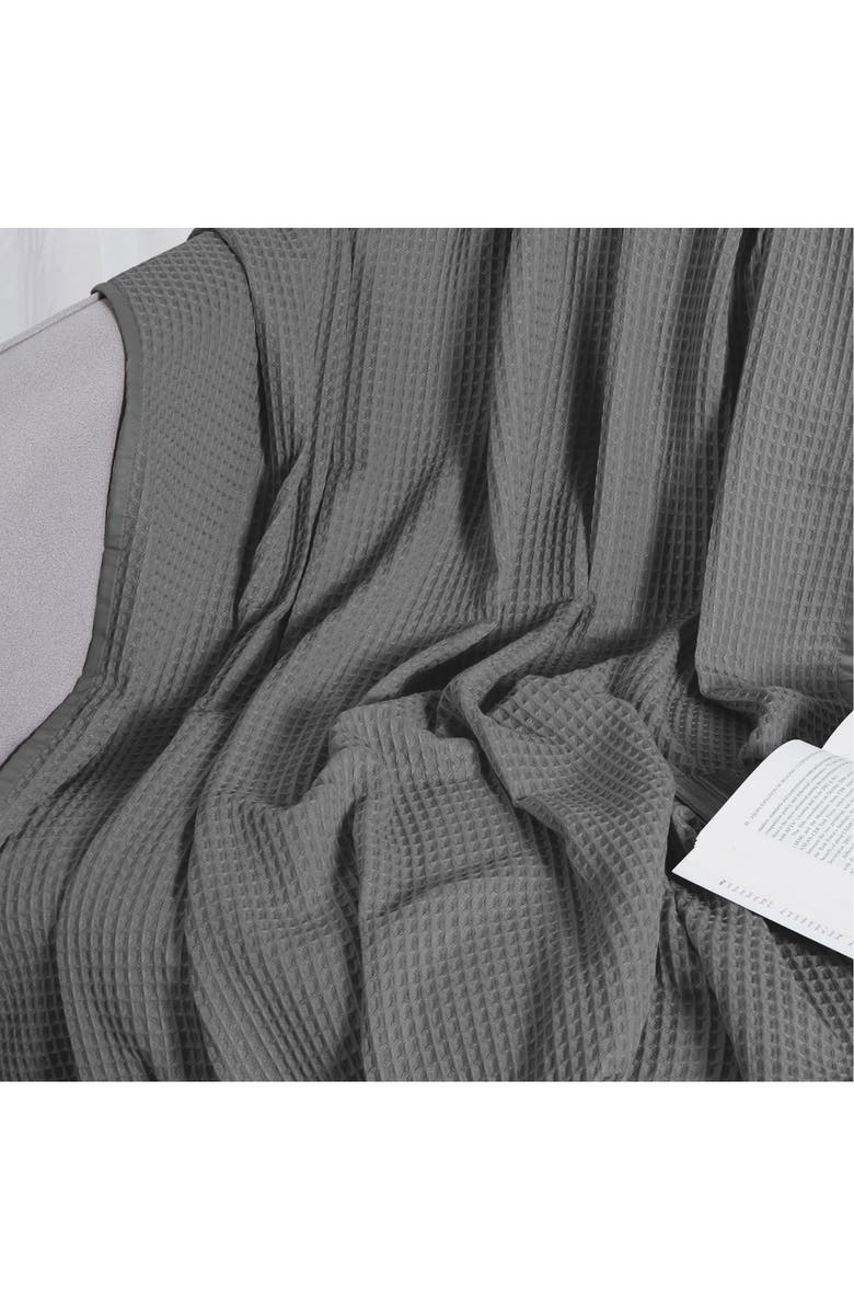 Sijo Tencel<sup>®</sup> Lyocell & Cotton Throw Blanket, Alternate, color, Storm