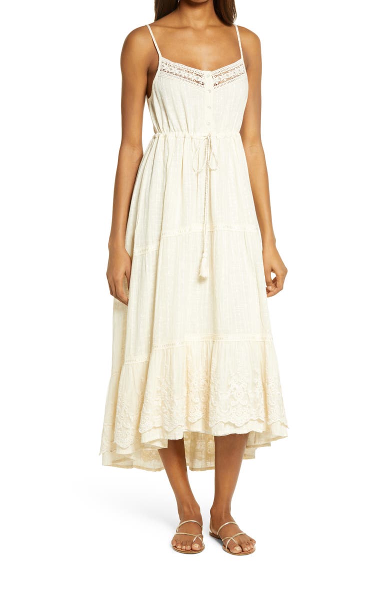 Raga Rashel Sleeveless Tie Waist Dress, Main, color, 