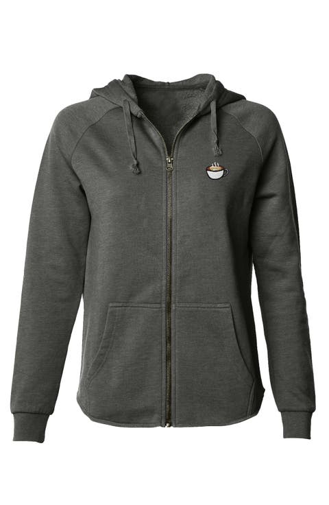 Cappuccino Zip Fleece Hoodie