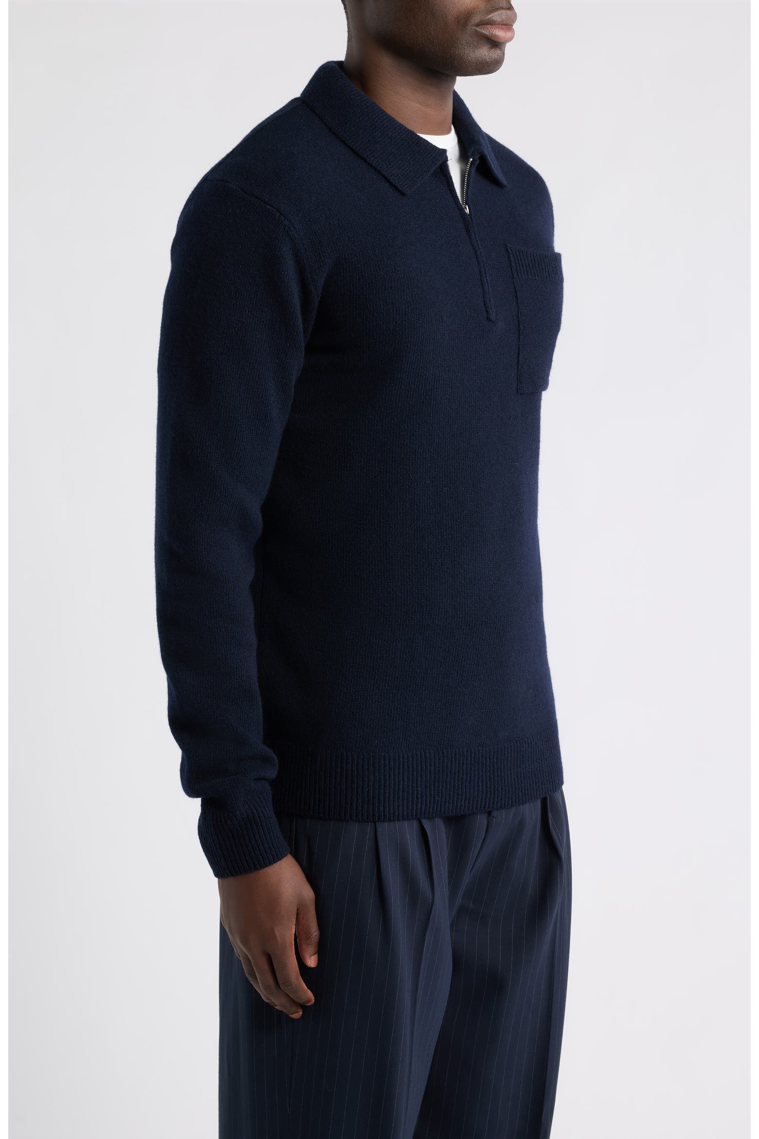 Mart Zip Code CASUAL FRIDAY Lambswool Quarter Zip Polo Sweater (Men) | Nordstrom