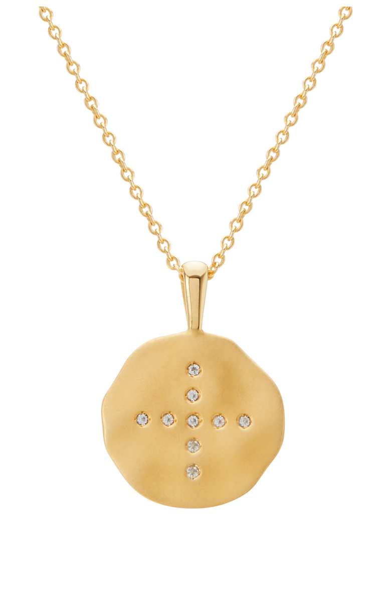 Murkani Halcyon Pendant Necklace, Main, color, Yellow Gold
