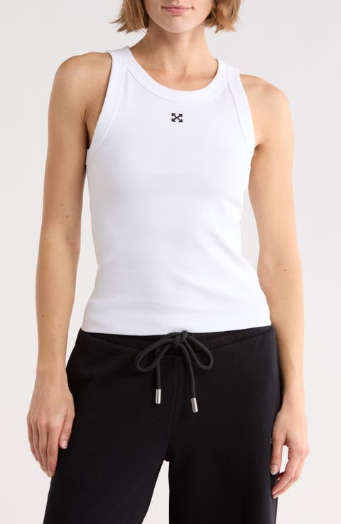 Fitted Ribbed Crop Tank