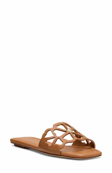 Stuart Weitzman Jasmine Cutout Slide Sandal