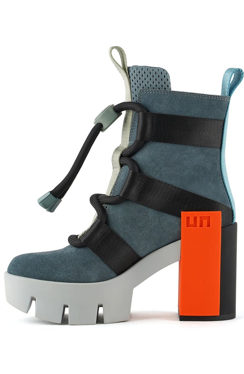 United Nude Grip Nomad Mid Platform Lug Bootie, Alternate, color, Basalt Mix