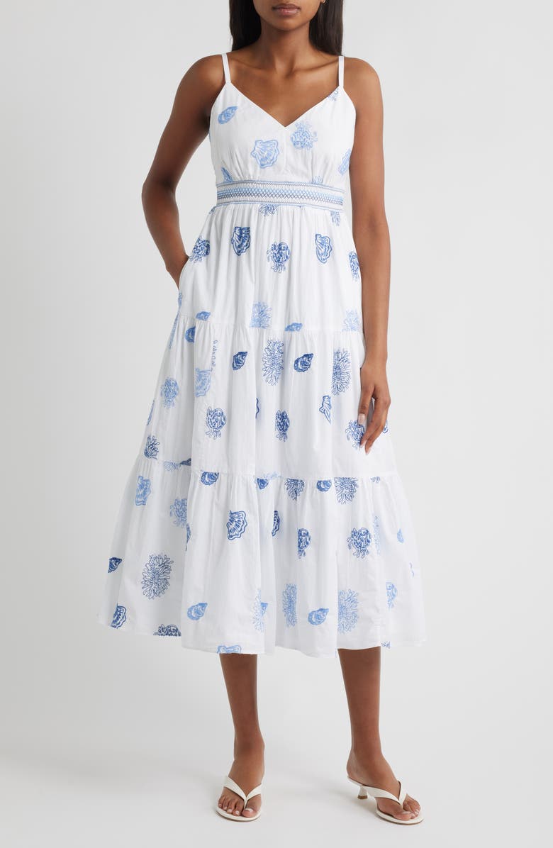 Lilly Pulitzer<sup>®</sup> Zanna Embroidered Fit & Flare Dress, Main, color, 