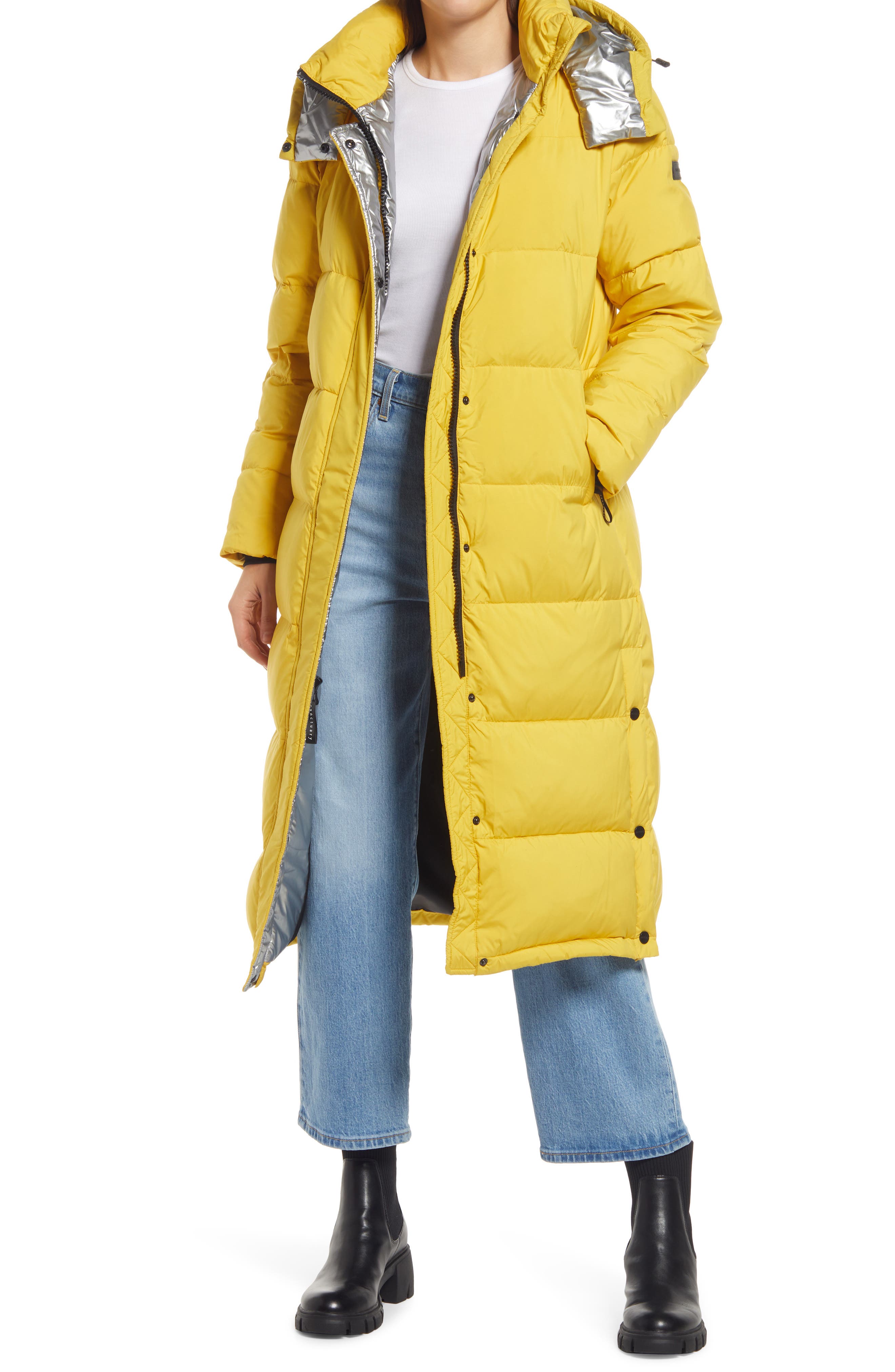 Sanctuary Down & Feather Fill Long Jacket (Women) | Nordstromrack