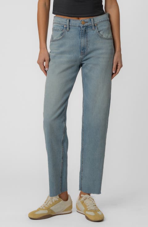 Kit High Waist Baggy Straight Leg Jeans (Invite)