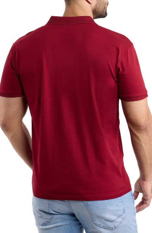 X-ray Xray Stretch Cotton Rib Polo In Red