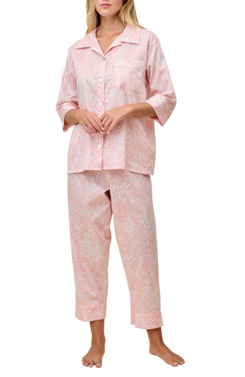 Papinelle Cheri Blossom Crop Cotton Sateen Pajamas