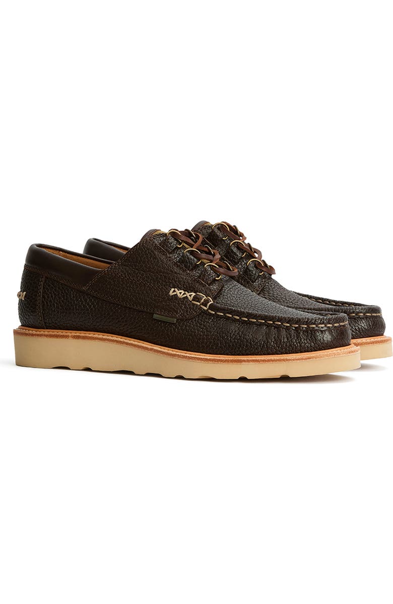 Barbour Murtun Lugged Lace-Up Shoe, Main, color, Dark Chocolate