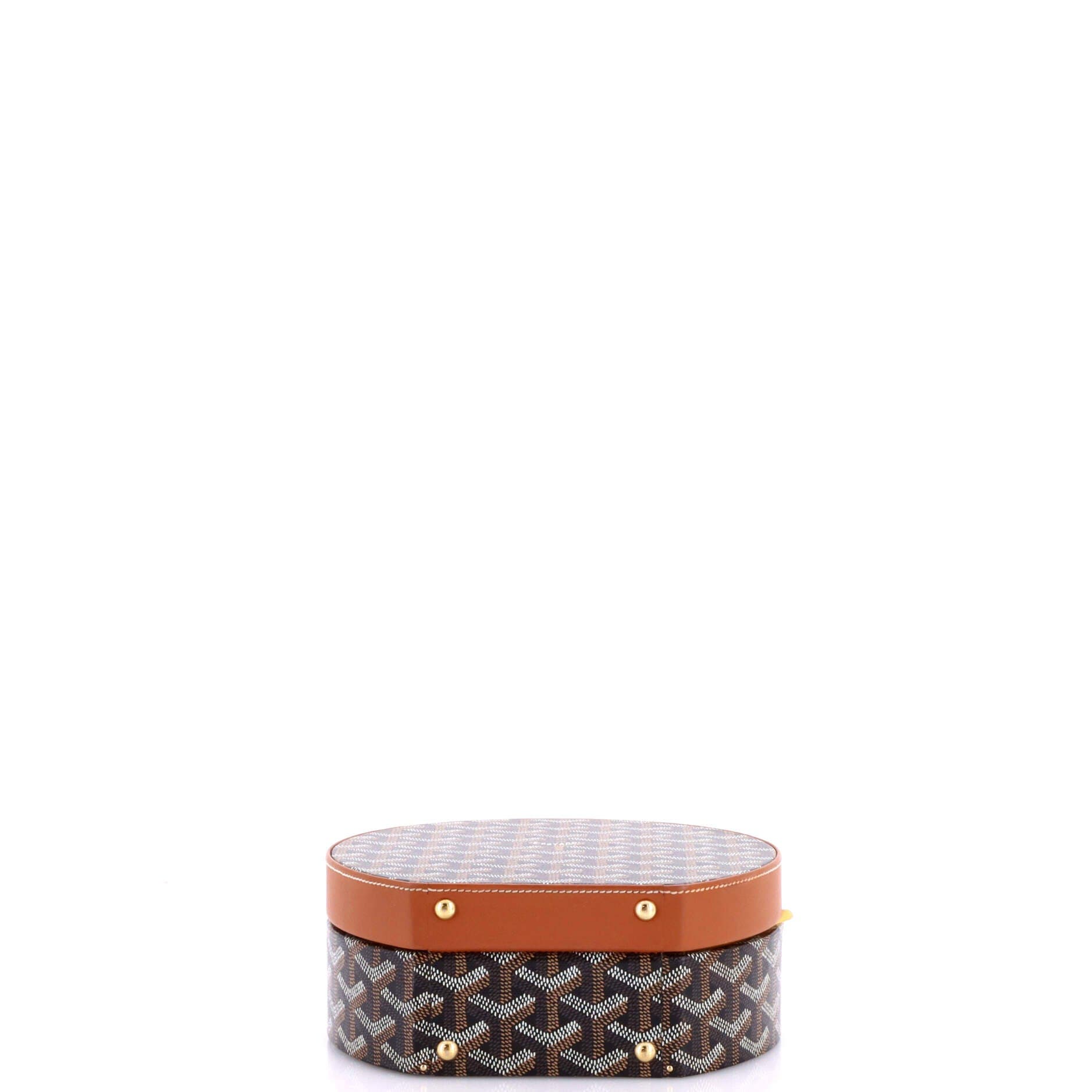 Alto Hatbox Bag Coated Canvas, Alternate, color, Brown