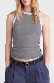 Madewell Lace Trim Rib Tank