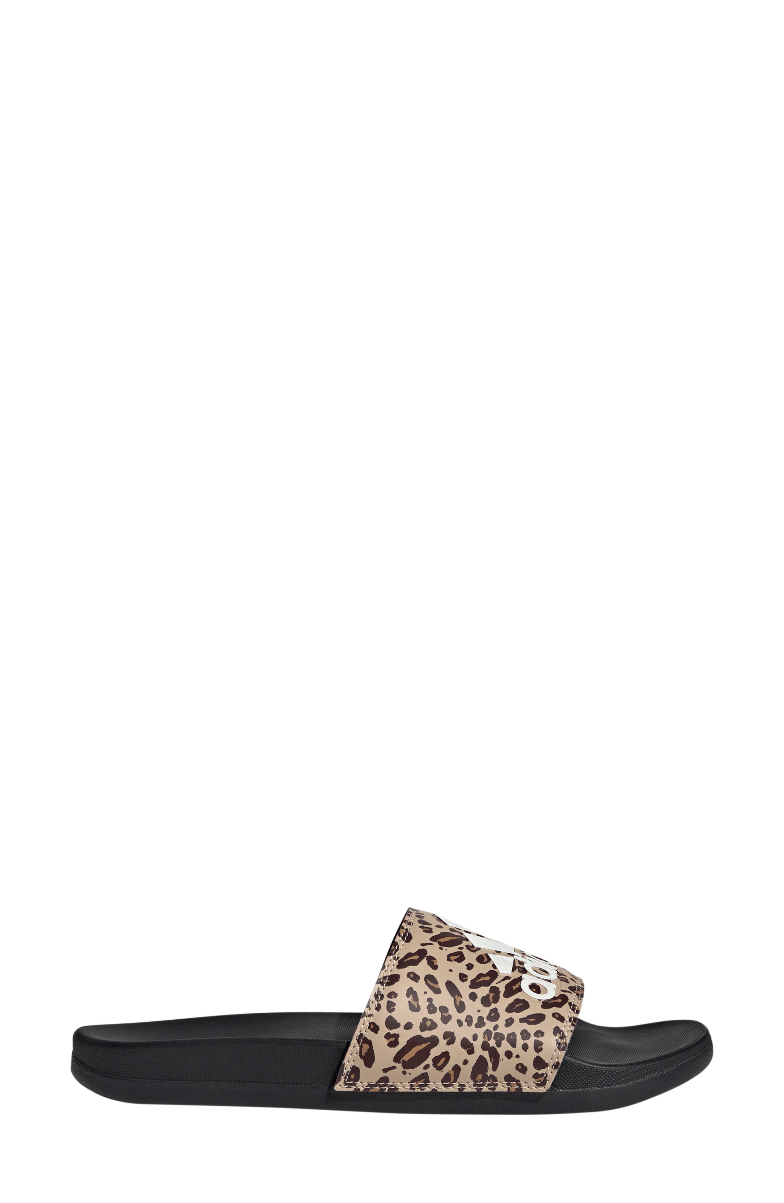 Adilette Comfort Slide Sandal, Alternate, color, BLACK/ OFF WHITE/ MAGIC BEIGE