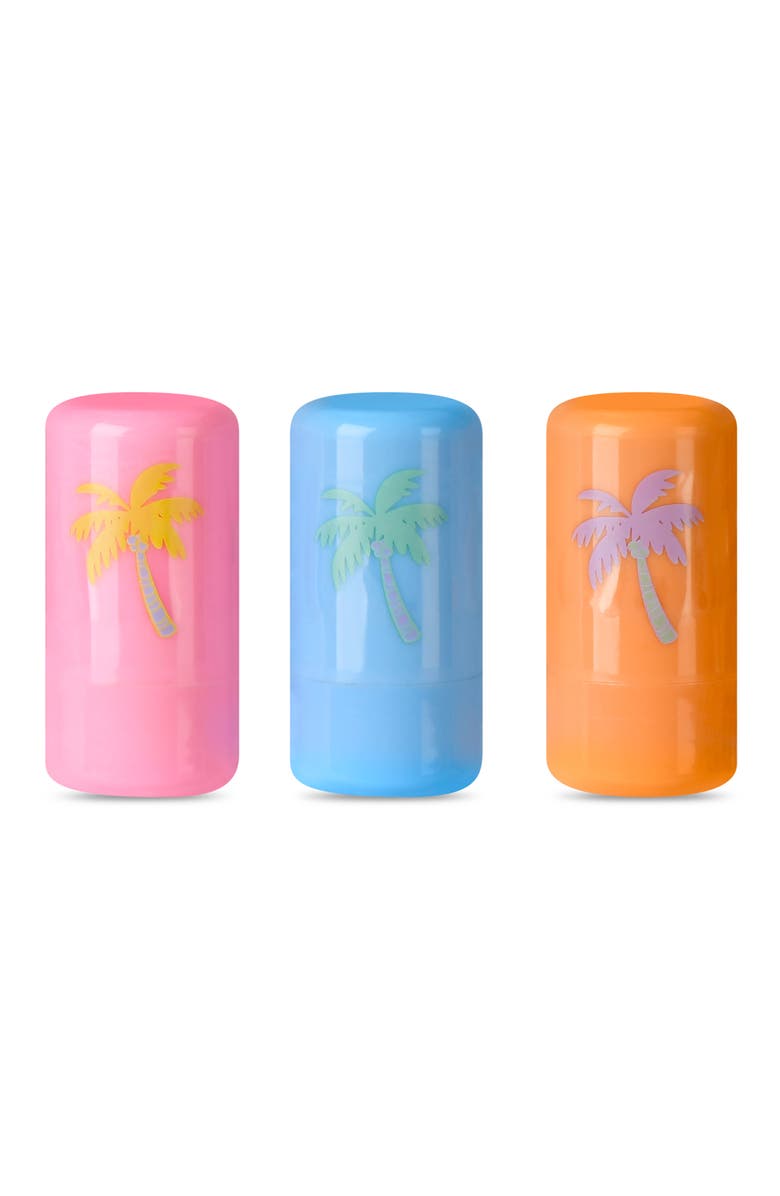 Iscream Kids' Palm Paradise 3-Pack Lip Balm Set, Main, color, Multi