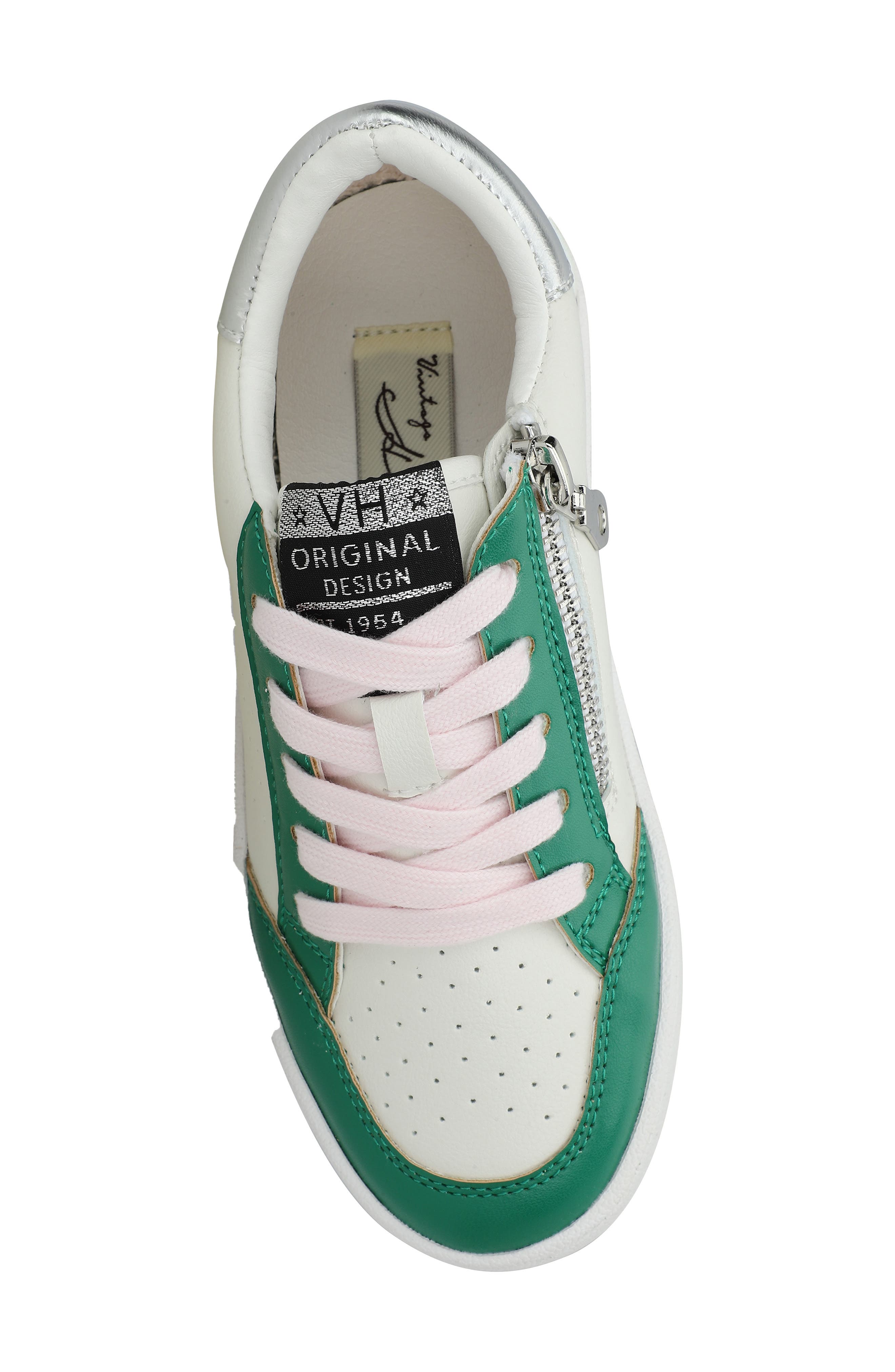 Vintage Havana Kids' Edna Sneaker, Alternate, color, White/ Green