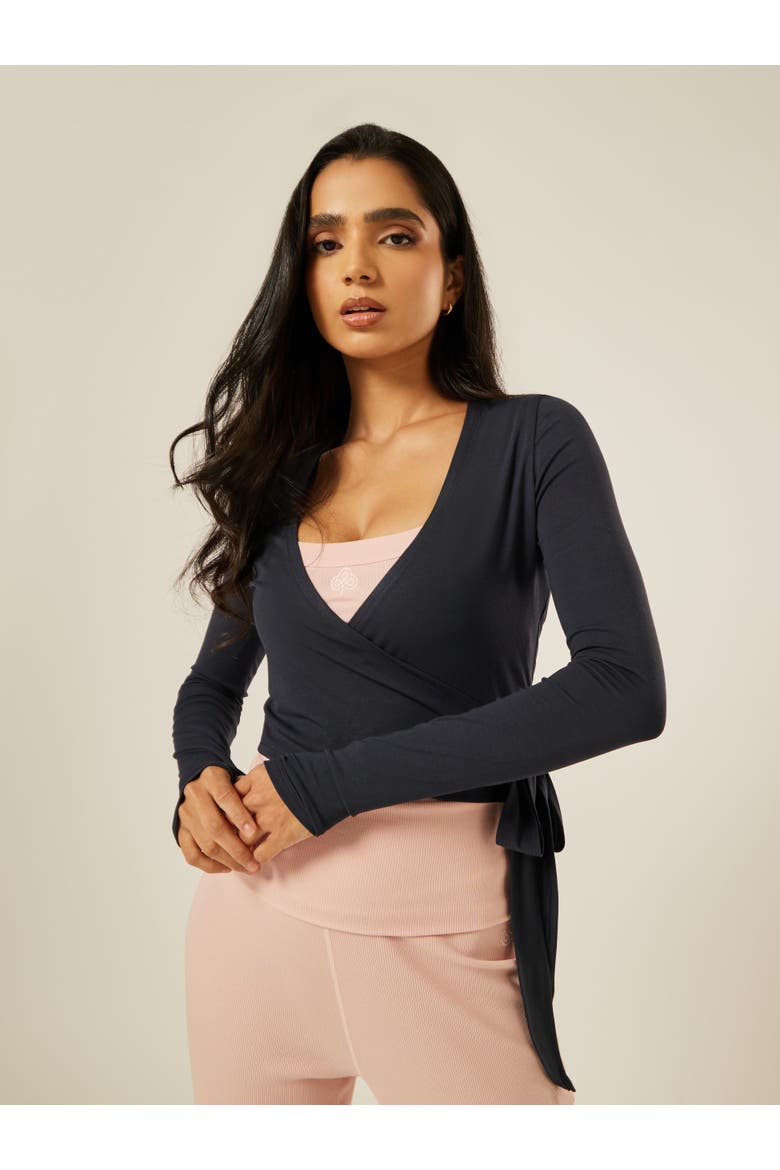 The Ultimate Ballet Wrap Top, Main, color, Midnight