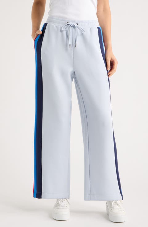 Wide Leg Side Zip Track Pants