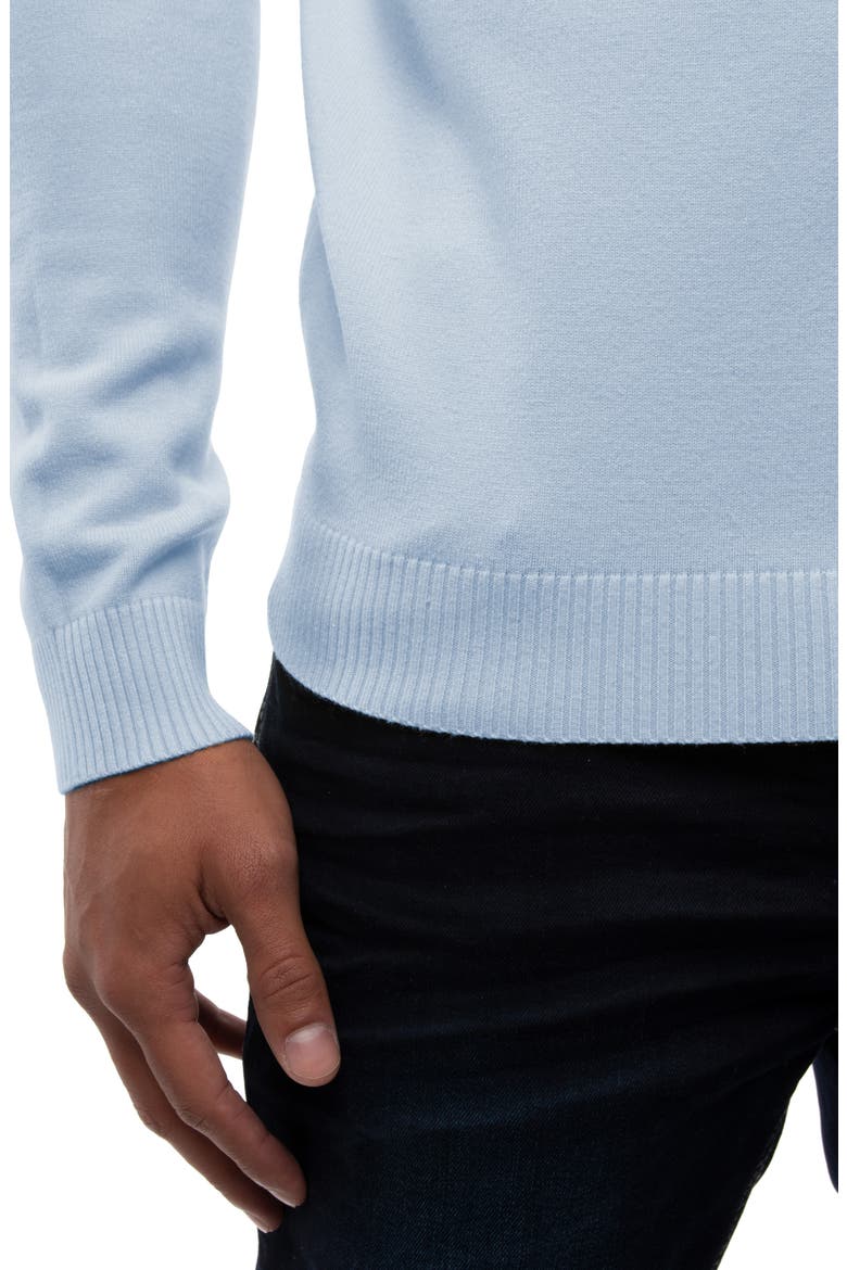 Crewneck Knit Sweater, Alternate, color, POWDER BLUE